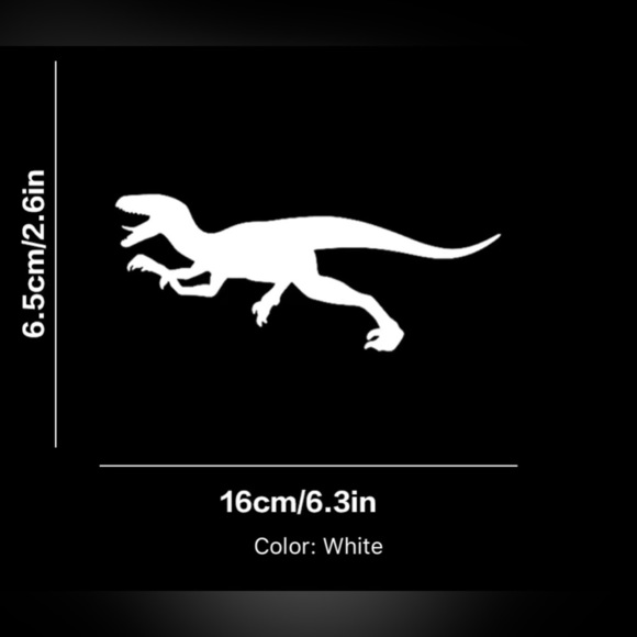 3/$15 Decal Velociraptor Dinosaur Silhouette Sticker - Picture 2 of 4
